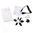 7000mAh Dual USB Portable Power Bank Charger - White