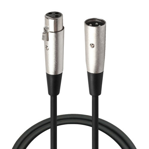 (3-Pin) XLR Balanced Audio Cable (Male/Female) (1.8m) for Microphone / Speaker