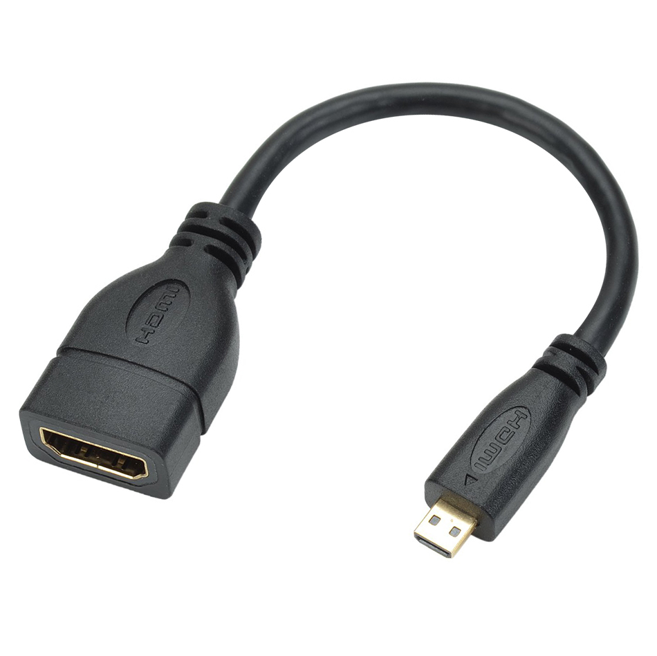 Micro HDMI® Female to HDMI® Male Adapter