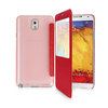 Orzly Display Window Flip Case for Samsung Galaxy Note 3 - Red