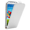 Sleep/Wake Vertical Leather Flip Case for Samsung Galaxy S4 - White