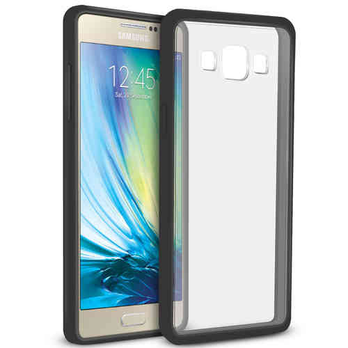 Orzly Fusion Bumper Case for Samsung Galaxy A5 (2015) - Black / Clear