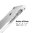 Orzly Fusion Frame Bumper Case for Apple iPhone 8 / 7 - White (Clear)