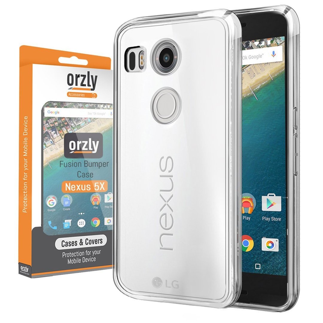 Orzly Fusion Bumper Case - Google Nexus 5X (Clear)