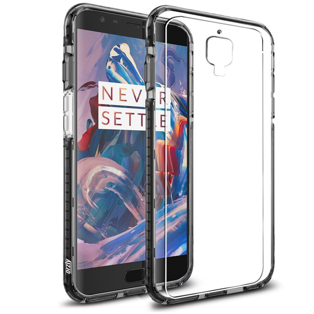 Orzly Fusion Frame Bumper Case - OnePlus 3 / 3T (Black)