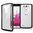 Orzly Fusion Frame Tough Bumper Case for LG G3 - Black (Clear Back)