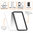 Orzly Fusion Frame Bumper Case for Apple iPhone 6 / 6s - White (Clear)