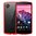 Orzly Fusion Bumper Case for Google Nexus 5 - Red (Clear)