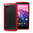 Orzly Fusion Bumper Case for Google Nexus 5 - Red (Clear)