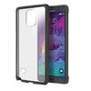 Orzly Fusion Frame Bumper Case for Samsung Galaxy Note 4 - Black (Clear)