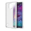 Orzly Fusion Frame Bumper Case for Samsung Galaxy Note 4 - White (Clear)