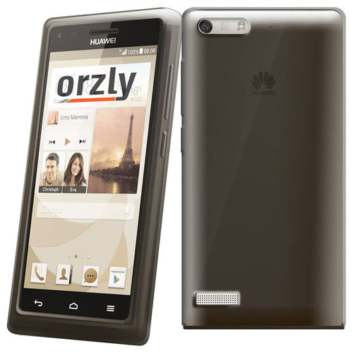 Orzly Flexi Case for Huawei Ascend G6 - Smoke Black (Gloss)