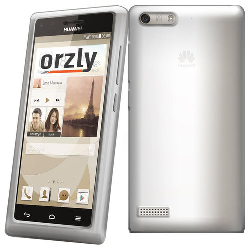 Orzly Flexi Case for Huawei Ascend G6 - Smoke White (Gloss)