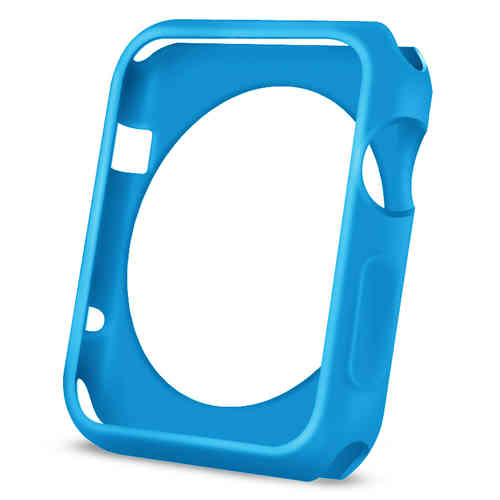 Orzly Face Plate Bumper Frame Case for Apple Watch 38mm - Blue