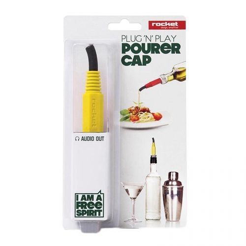 Rocket Plug 'N' Play Pourer Cap - Yellow