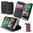 Orzly Leather Wallet Case & Card Holder Pouch for HTC One Mini 2 - Black