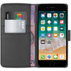Orzly Leather Wallet Case & Card Holder Pouch for Apple iPhone 8 / 7 - Black