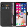 Orzly Premium Leather Wallet Case for Apple iPhone X / Xs - Black