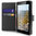 Orzly Leather Wallet Flip Case for Microsoft Lumia 640 XL - Black