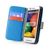 Go to product Orzly Leather Wallet Case & Card Pouch for Motorola Moto E (1st Gen) - Blue