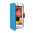 Orzly Leather Wallet Case & Card Pouch for Motorola Moto E (1st Gen) - Blue