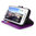 Orzly Leather Wallet Case & Card Pouch for Motorola Moto E (1st Gen) - Purple