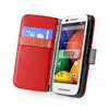 Go to product Orzly Leather Wallet Case & Card Pouch for Motorola Moto E (1st Gen) - Red