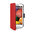Orzly Leather Wallet Case & Card Pouch for Motorola Moto E (1st Gen) - Red