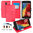 Orzly Leather Wallet Case & Card Pouch for Motorola Moto G (2nd Gen) - Red
