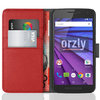 Go to product Orzly Leather Wallet Flip Case for Motorola Moto G 3rd Gen - Red