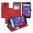 Orzly Leather Wallet Flip Case for Motorola Moto G 3rd Gen - Red