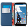 Go to product Orzly Leather Wallet & Card Holder Pouch Case for Google Nexus 6 - Blue