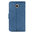 Orzly Leather Wallet & Card Holder Pouch Case for Google Nexus 6 - Blue