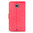Orzly Leather Wallet & Card Holder Pouch Case for Google Nexus 6 - Red
