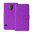 Orzly Leather Wallet Case (Card Holder) for Samsung Galaxy S5 - Purple