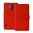 Orzly Leather Wallet Case (Card Holder) for Samsung Galaxy S5 - Red