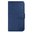 Orzly Leather Wallet Case & Card Holder Pouch for Samsung Galaxy S6 - Blue