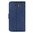 Orzly Leather Wallet Case & Card Holder Pouch for Samsung Galaxy S6 - Blue