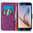 Orzly Leather Wallet Case (Car Holder) for Samsung Galaxy S6 - Purple