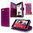 Orzly Leather Wallet Case for Sony Xperia Z1 Compact - Purple