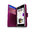 Orzly Leather Wallet Case for Sony Xperia Z1 Compact - Purple
