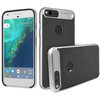 Orzly AirFrame Hybrid Bumper Case for Google Pixel XL Phone - Silver