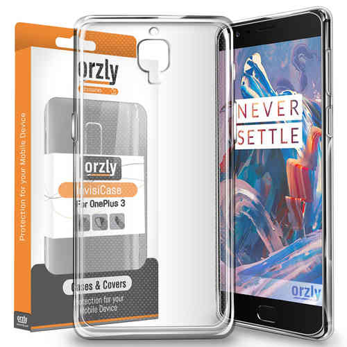 Orzly Flexi Case for OnePlus 3 / 3T - Clear