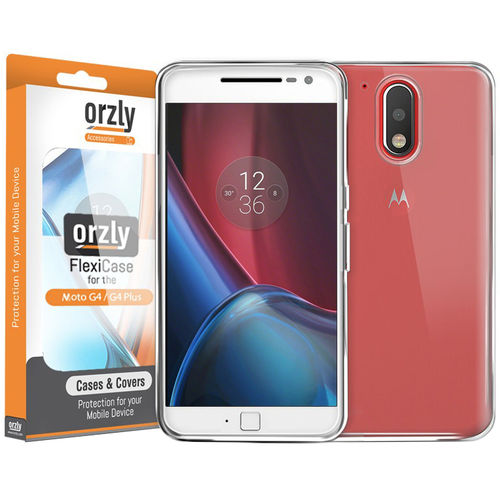 Orzly Flexi Gel Case for Motorola Moto G4 Plus - Clear