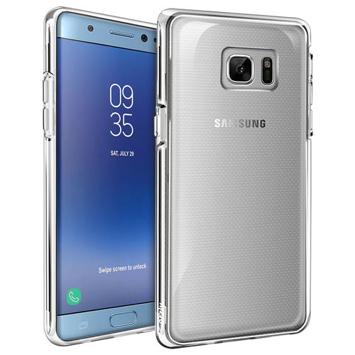 Orzly Flexi Gel Case for Samsung Galaxy Note FE (Fan Edition) - Clear
