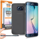 Orzly Flexi Slim Case for Samsung Galaxy S6 Edge - Smoke Black (Matte)
