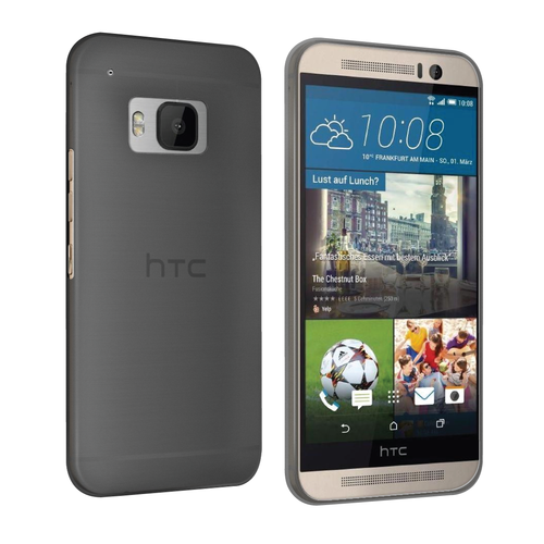 Orzly Flexi Slim Case for HTC One M9 - Smoke Black (Matte)