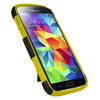 Orzly Dual Layer Rugged Shockproof Case & Stand for Samsung Galaxy S5 - Yellow