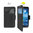 Sonivo Sneak Peak Wallet Case for Samsung Galaxy Mega 6.3 - Black