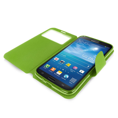 Sonivo Sneak Peak Wallet Case for Samsung Galaxy Mega 6.3 - Green